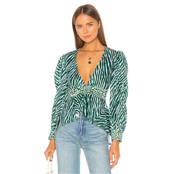 Rococo Sand Irene Blouse in Green - Picture 12 of 13